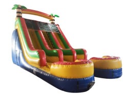 18ft Tropical Splash Dual Lane Wet/Dry Slide
